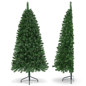 Jingle Jollys Christmas Tree 1.8M LED Corner Xmas Tree Half 8 Modes Multi - color - SportZone.co.nz
