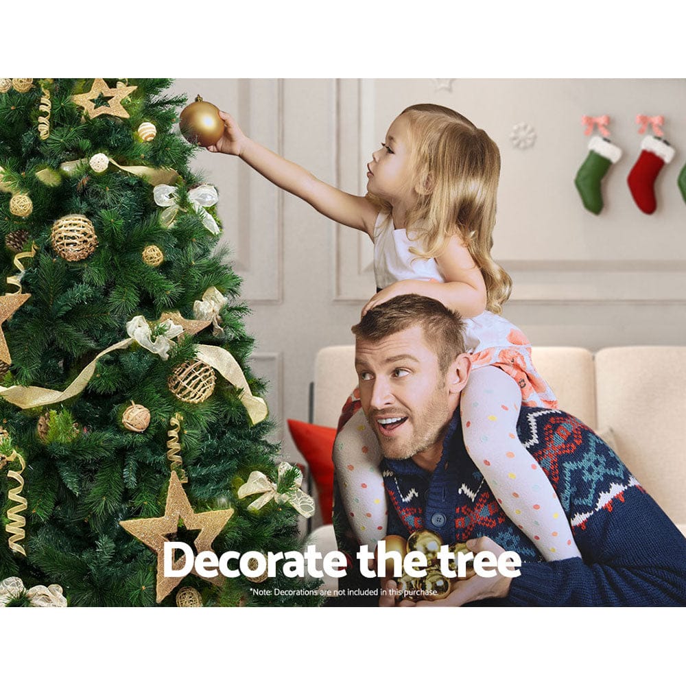 Jingle Jollys Christmas Tree 1.8M Xmas Tree Decorations Pine Needles 1024 Tips - SportZone.co.nz