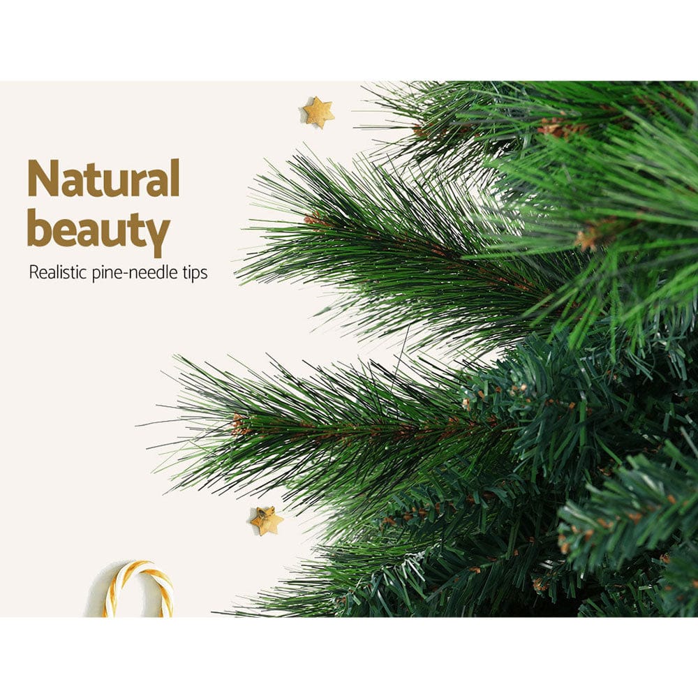Jingle Jollys Christmas Tree 1.8M Xmas Tree Decorations Pine Needles 1024 Tips - SportZone.co.nz