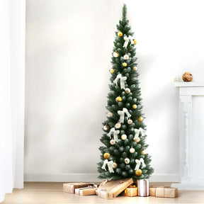 Jingle Jollys Christmas Tree 1.8m Xmas Tree Decorations Snowy 300 Tips - SportZone.co.nz