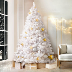 Jingle Jollys Christmas Tree 2.1m 1000 White Tips Xmas Tree Decorations - SportZone.co.nz