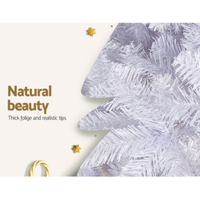 Jingle Jollys Christmas Tree 2.1m 1000 White Tips Xmas Tree Decorations - SportZone.co.nz