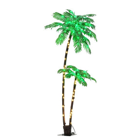Jingle Jollys Christmas Tree 2.1m LED Lighted Xmas Palm Trees Party Decorations - SportZone.co.nz