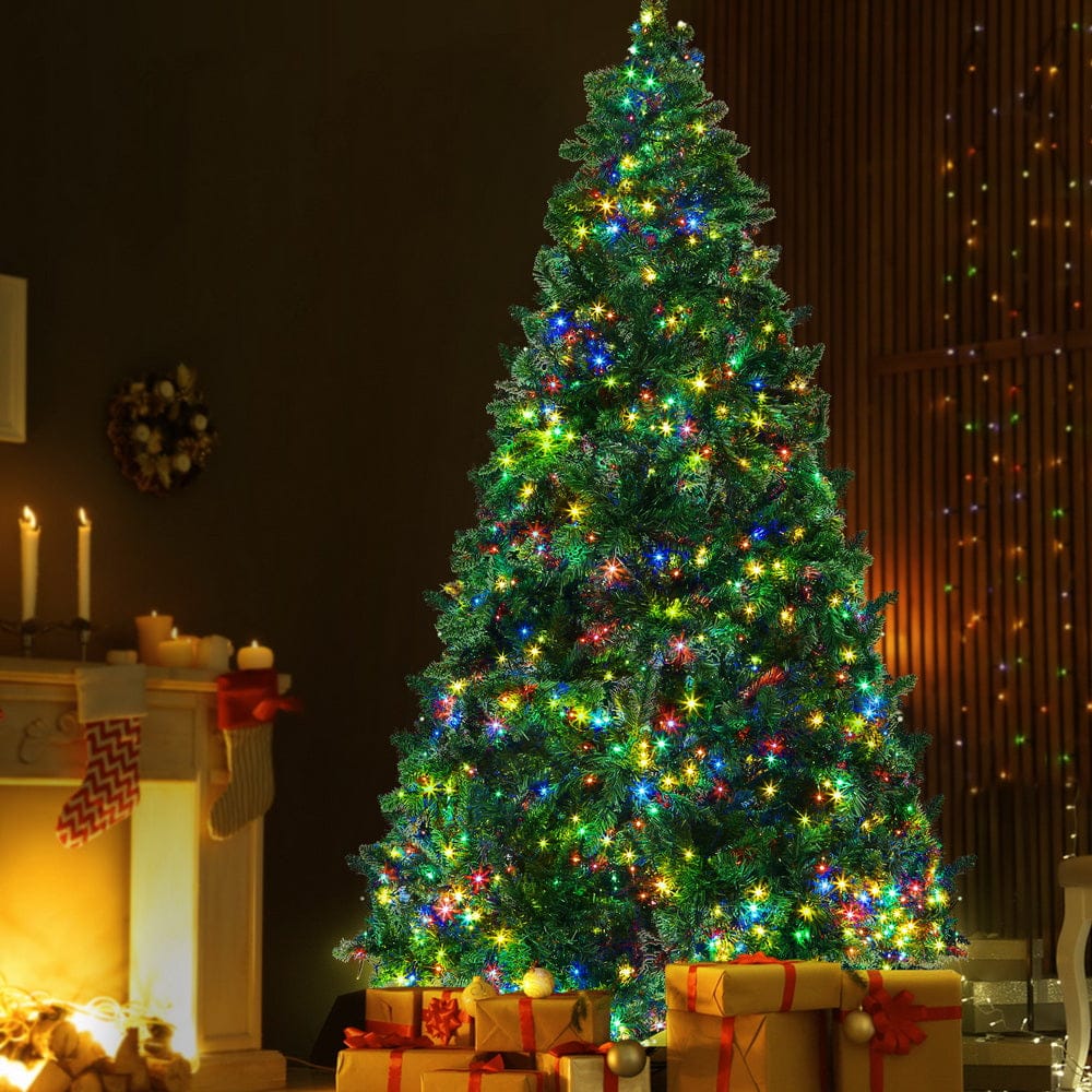 Jingle Jollys Christmas Tree 2.1m Xmas Tree Decoration 8 Light Mode Multi Colour - SportZone.co.nz