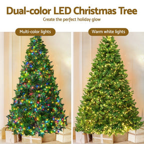 Jingle Jollys Christmas Tree 2.1m Xmas Tree Decoration 8 Light Mode Multi Colour - SportZone.co.nz
