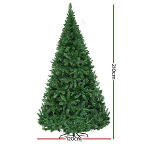 Jingle Jollys Christmas Tree 2.1m Xmas Tree Decorations 1134 LEDs - SportZone.co.nz