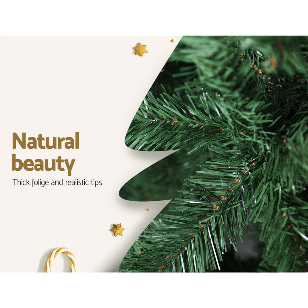 Jingle Jollys Christmas Tree 2.1M Xmas Tree Decorations Green 1250 Tips - SportZone.co.nz