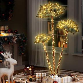 Jingle Jollys Christmas Tree 3 - in - 1 LED Xmas Palm Tree Party Decor 1.2/1.5/1.8M - SportZone.co.nz