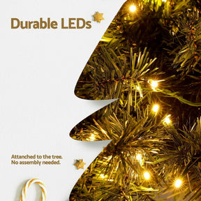 Jingle Jollys Christmas Tree 3 - in - 1 LED Xmas Palm Tree Party Decor 1.2/1.5/1.8M - SportZone.co.nz