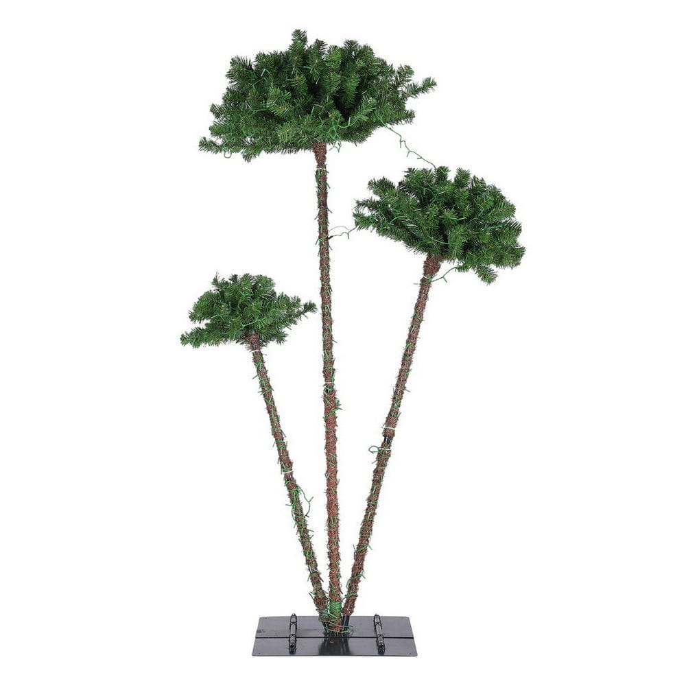 Jingle Jollys Christmas Tree 3 - in - 1 LED Xmas Palm Tree Party Decor 1.2/1.5/1.8M - SportZone.co.nz