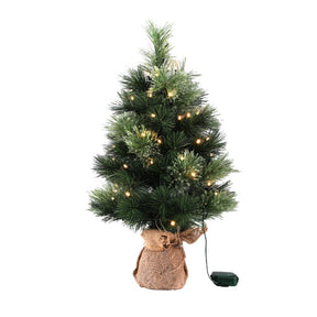 Jingle Jollys Christmas Tree 60CM Mini Tabletop 8 Light Modes Timer Xmas Tree - SportZone.co.nz