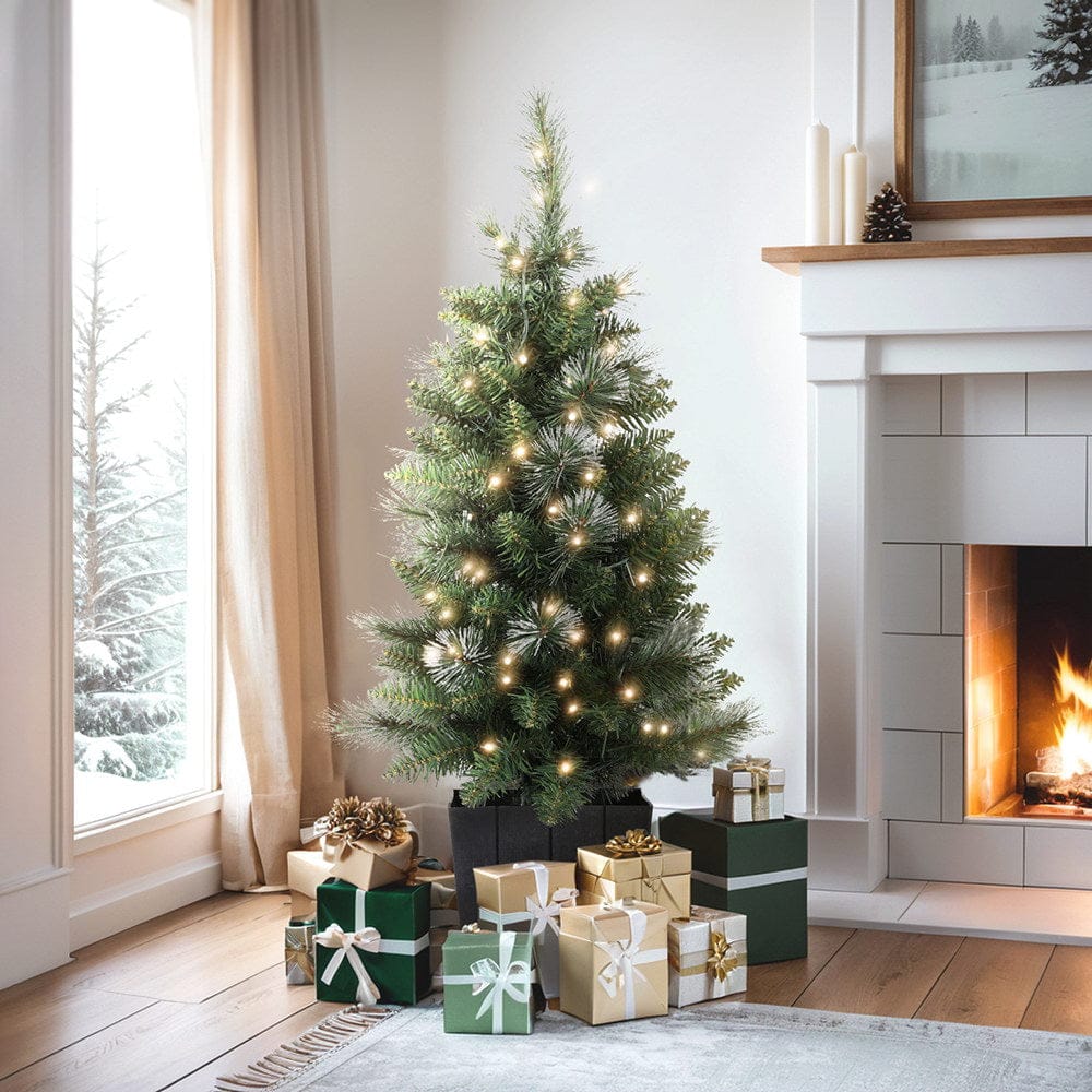 Jingle Jollys Christmas Tree 90cm Potted Xmas Tree Party Decorations - SportZone.co.nz