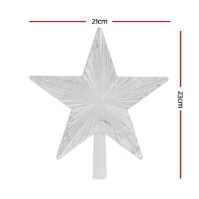 Jingle Jollys Christmas Tree Topper Star RGB LED Xmas Decor 80 Modes APP Control - SportZone.co.nz