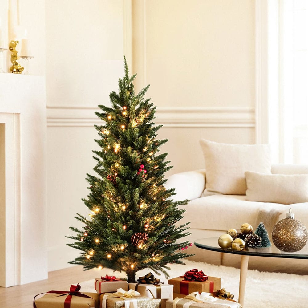 Jingle Jollys Mini Christmas Tree 90cm LED Xmas Tree Party Decorations - SportZone.co.nz