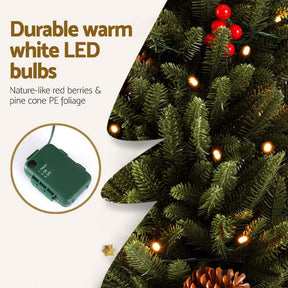 Jingle Jollys Mini Christmas Tree 90cm LED Xmas Tree Party Decorations - SportZone.co.nz