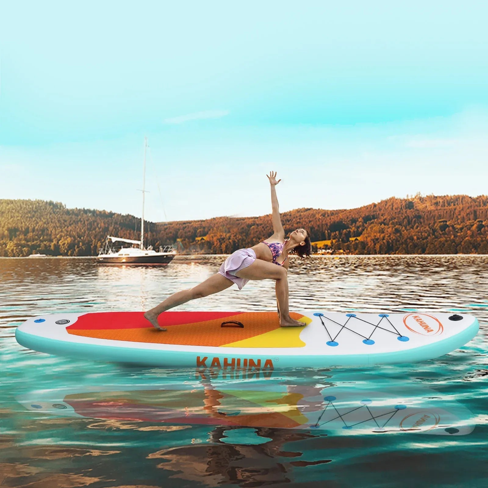 Kahuna Hana 11ft Inflatable Stand Up Paddle Board Set - iSUP Paddleboard Package with Paddle, Pump & Backpack - SportZone.co.nz