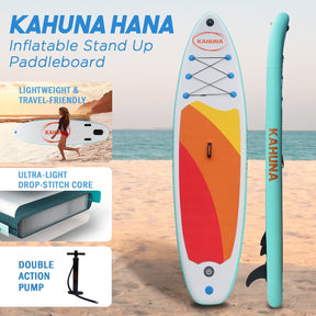 Kahuna Hana Inflatable Stand Up Paddle Board 11FT SUP Paddleboard - SportZone.co.nz