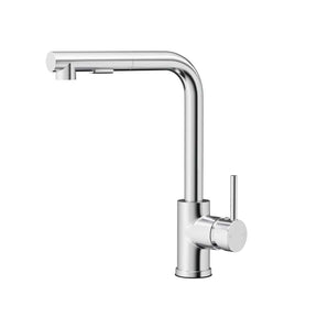 Kitchen Mixer Tap Pull Out Rectangle 2 Mode Sink Basin Faucet Swivel WELS Chrome - SportZone.co.nz