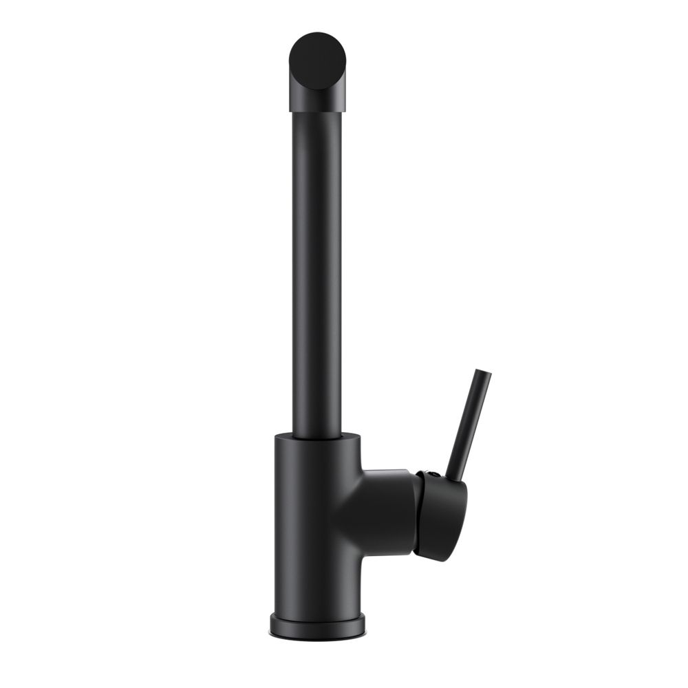 Kitchen Mixer Tap Pull Out Round 2 Mode Sink Basin Faucet Swivel WELS Black - SportZone.co.nz