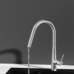 Kitchen Mixer Tap Pull Out Round 2 Mode Sink Basin Faucet Swivel WELS Chrome - SportZone.co.nz