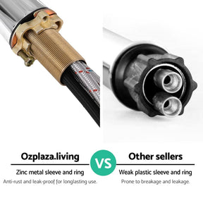 Kitchen Mixer Tap Pull Out Round 2 Mode Sink Basin Faucet Swivel WELS Chrome - SportZone.co.nz