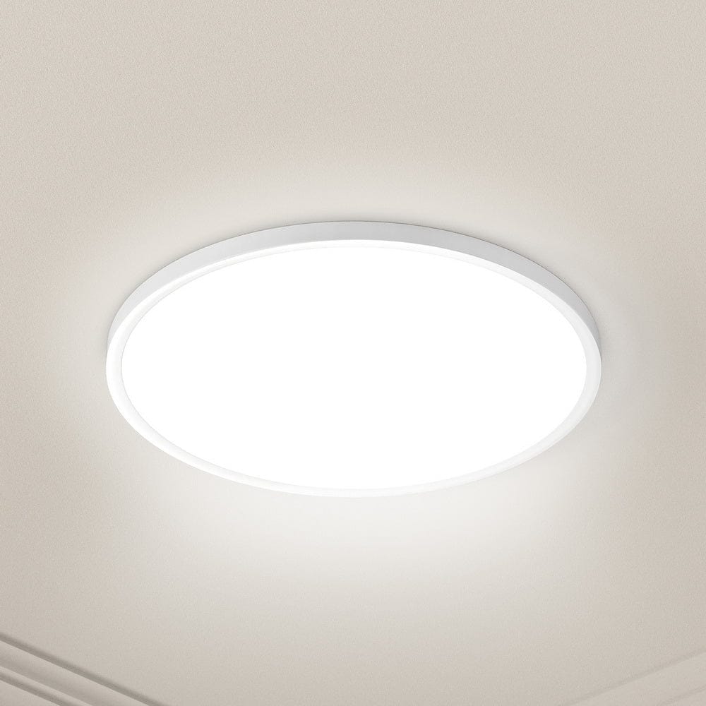 Leier Ceiling Light LED Round 42W Ultra - THIN 5CM Oyster Lamp Modern Cool/Warm - SportZone.co.nz