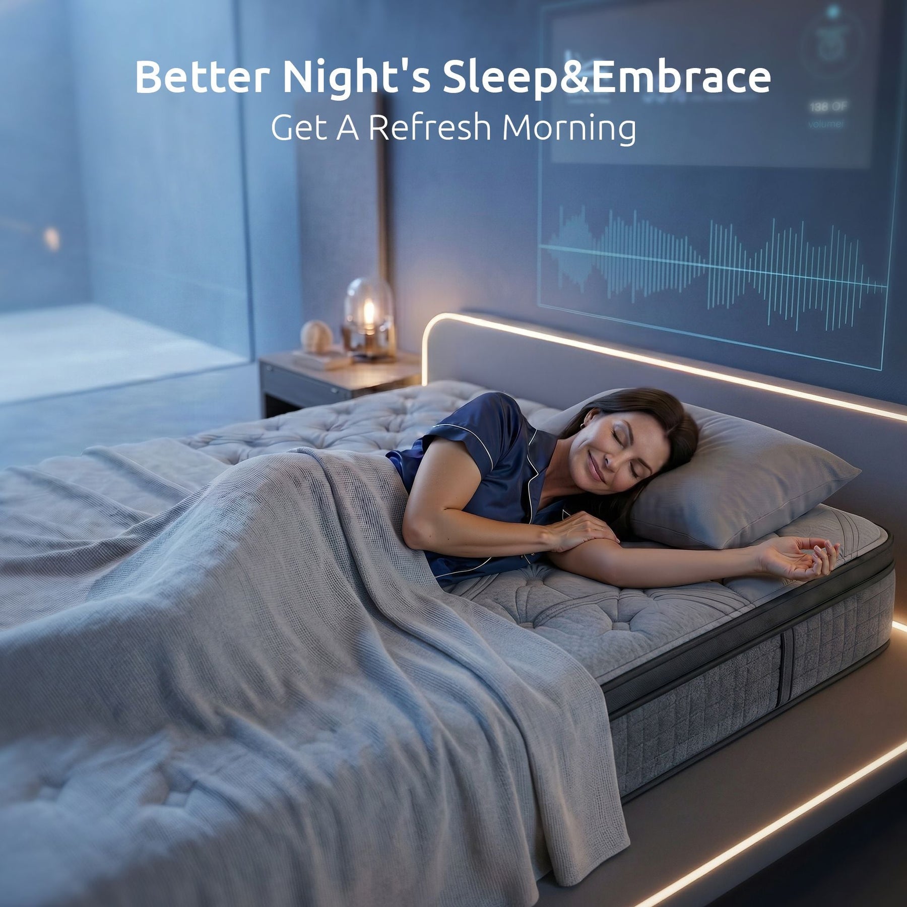 Levitex Single Mattress 33 cm 7 - Zone Pocket Spring 8.0 Extra Firm with Dual - Row Edge Support & Breathable Knit Cover - SportZone.co.nz