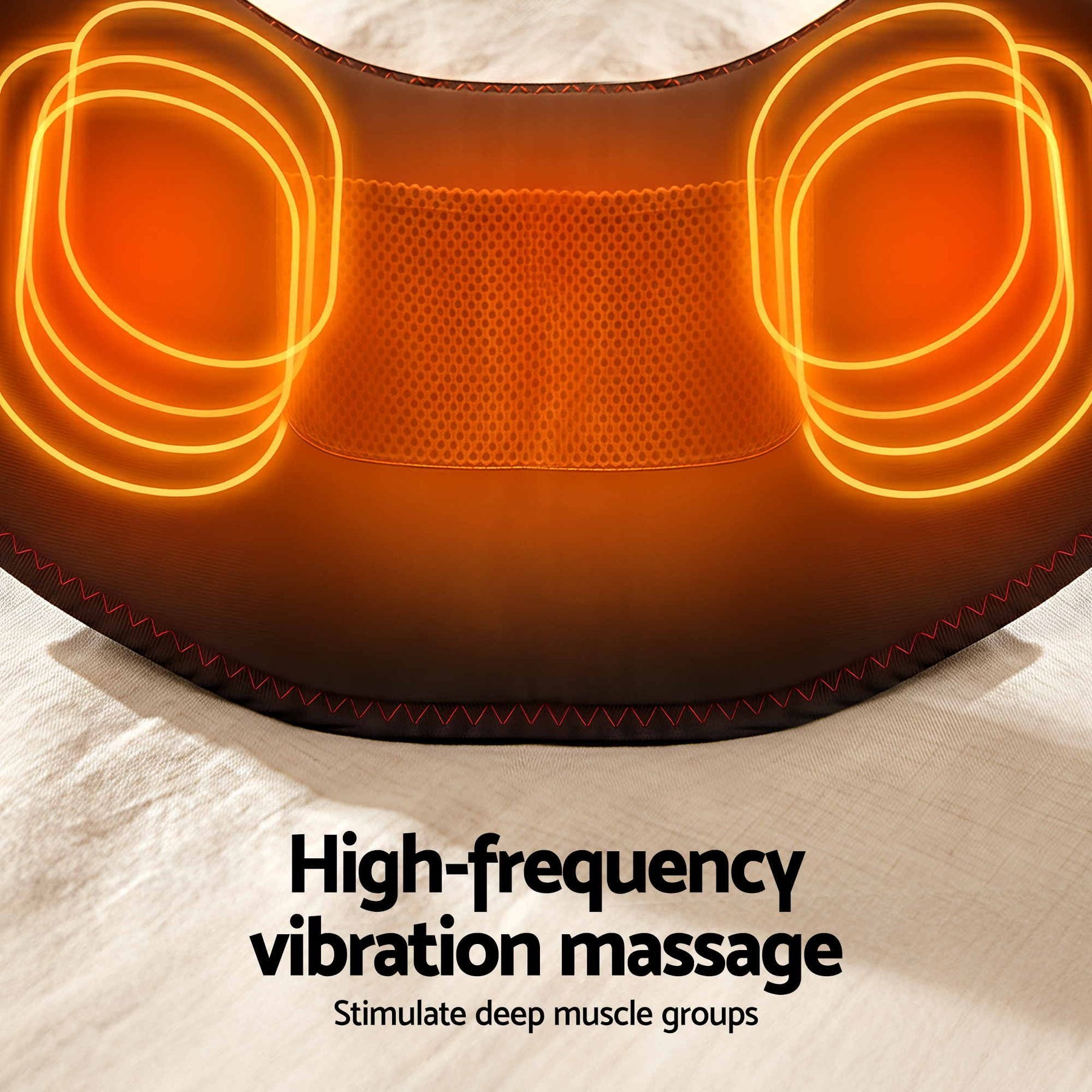 Livemor Back Massager Airbag Traction & Heat Lumbar Support Belt 124cm - SportZone.co.nz
