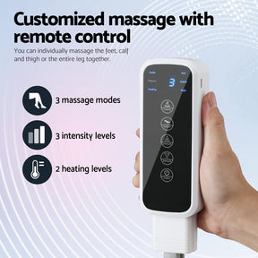 Livemor Foot Massager Leg Knee Massager with Air Compression 3 Massage Modes Heating - SportZone.co.nz