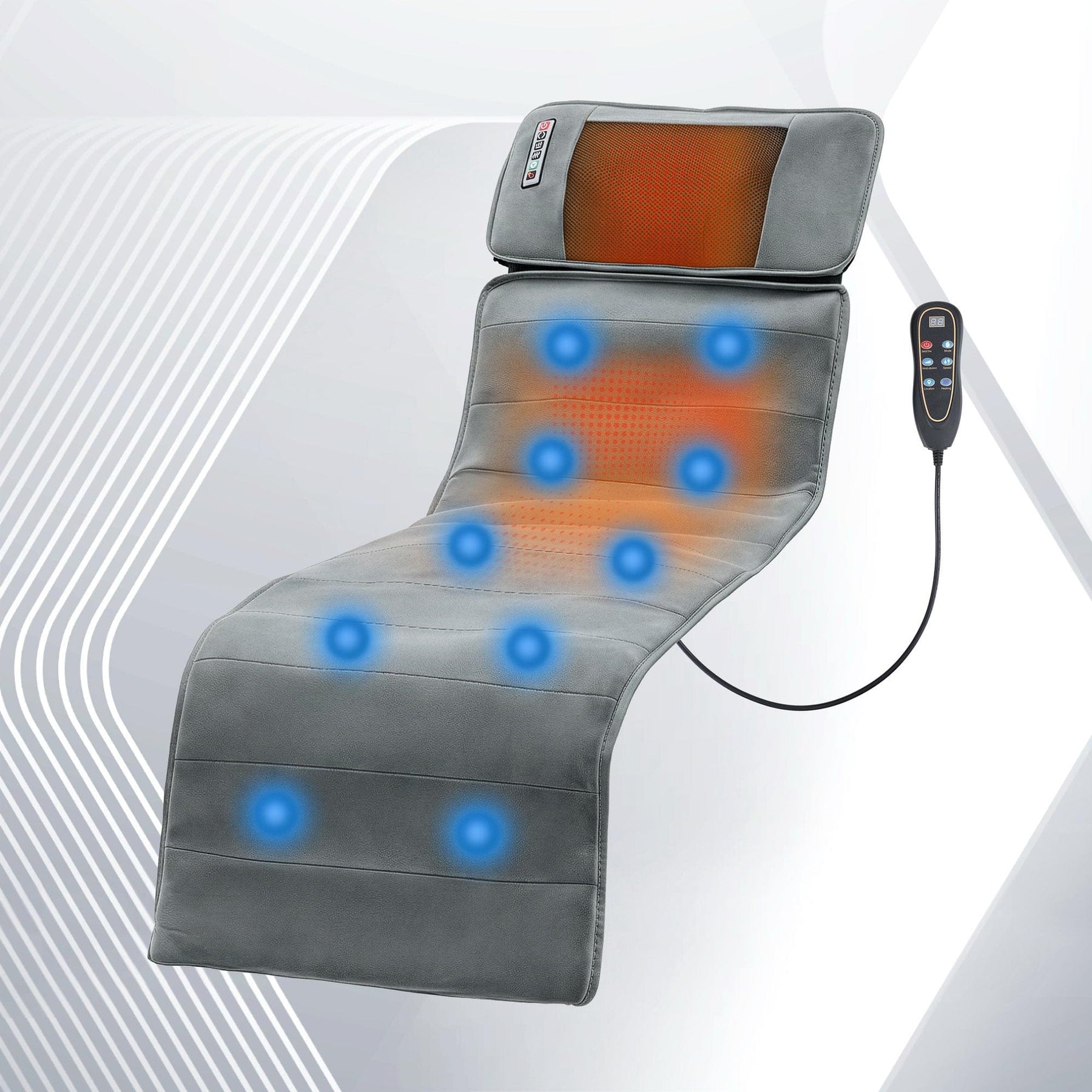 Livemor Massage Mat 10 - nodes Vibration Heating Massage Cushion - SportZone.co.nz