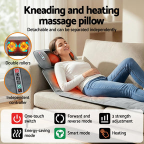 Livemor Massage Mat 10 - nodes Vibration Heating Massage Cushion - SportZone.co.nz