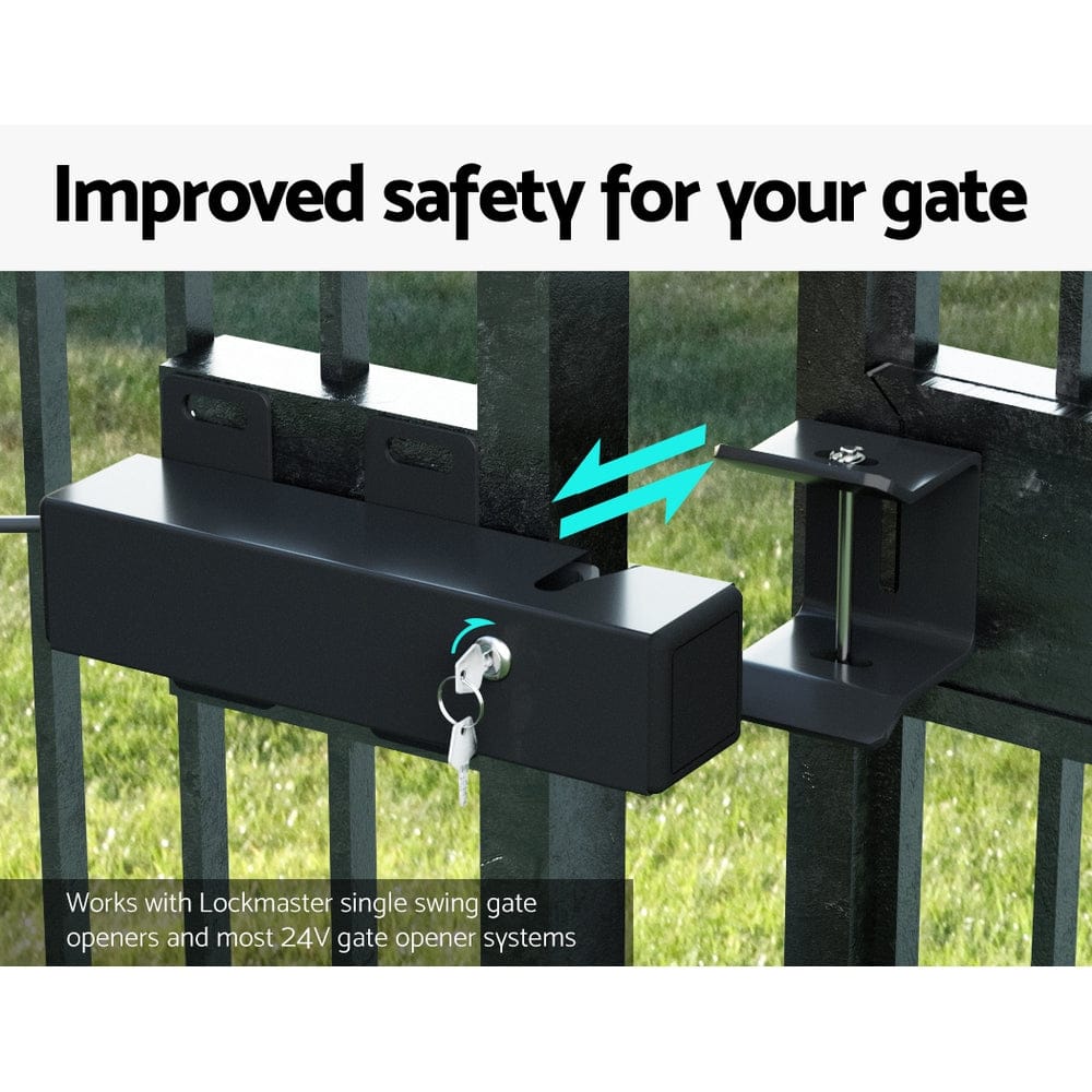 Lockmaster Automatic Electric Gate Lock for DC 24V Swing Gate Opener Gate Lock - SportZone.co.nz