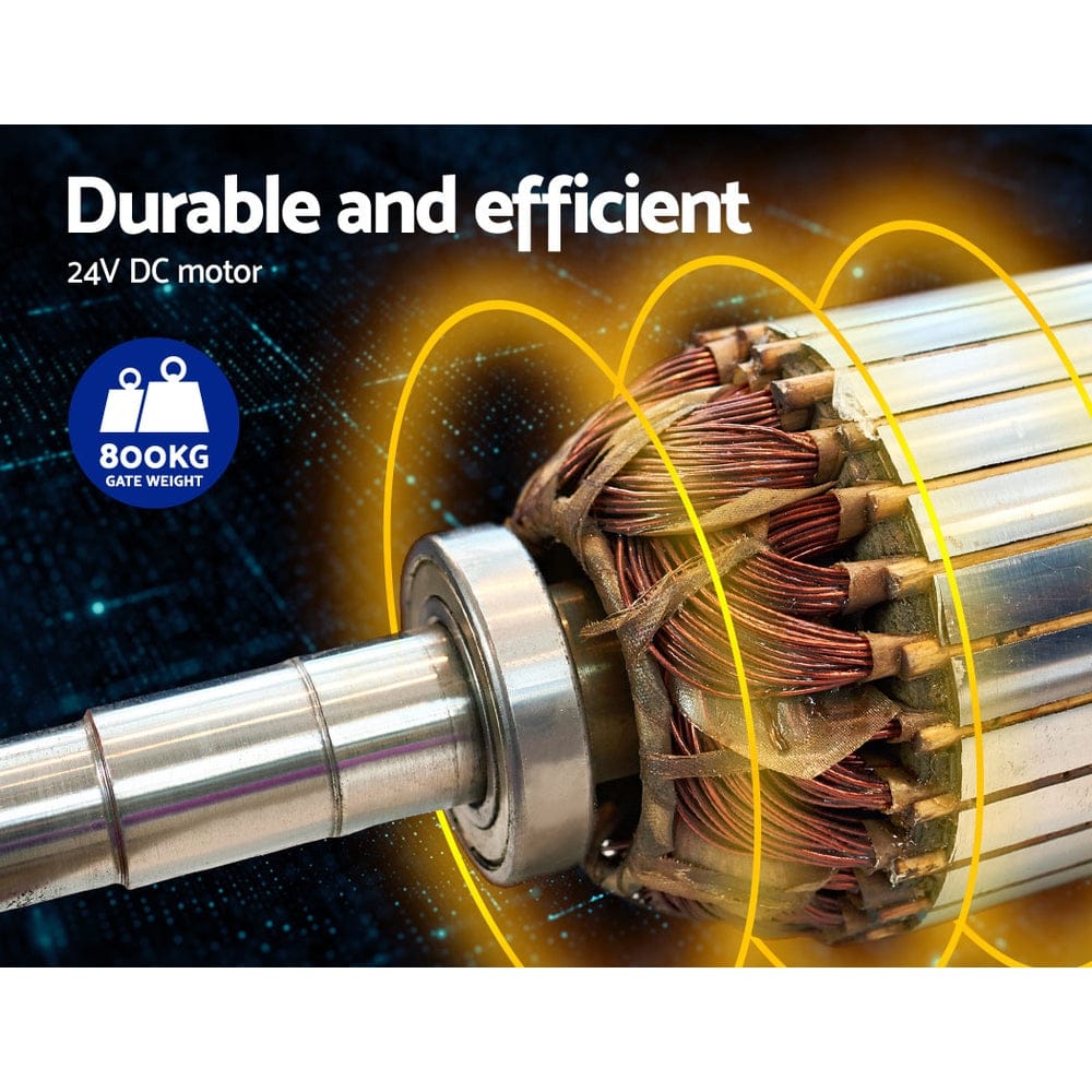 LockMaster Automatic Electric Gate Opener Double Swing Remote Control Kit 800KG - SportZone.co.nz