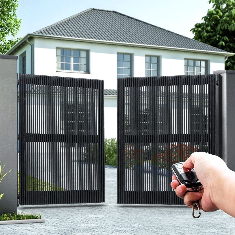 LockMaster Automatic Electric Gate Opener Double Swing Remote Control Kit 800KG - SportZone.co.nz