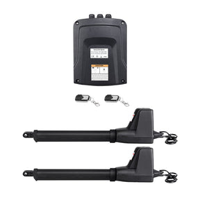 LockMaster Automatic Electric Gate Opener Double Swing Remote Control Kit 800KG - SportZone.co.nz