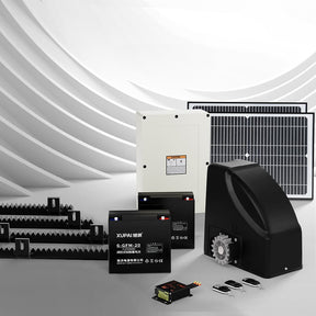 LockMaster Automatic Sliding Gate Opener Kit 40W Solar 4M 600KG - SportZone.co.nz