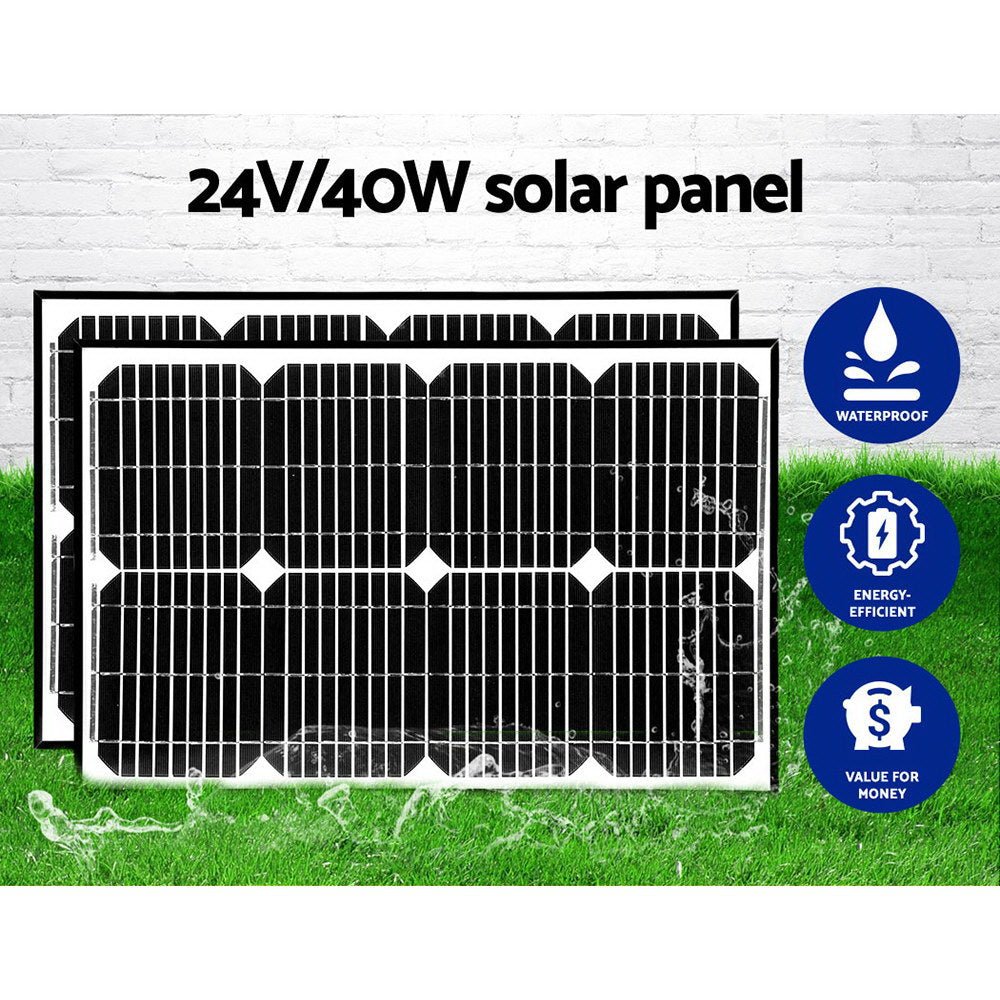LockMaster Dual Swing Gate Opener 800KG 40W Solar Panel - SportZone.co.nz