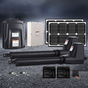 LockMaster Dual Swing Gate Opener 800KG 40W Solar Panel - SportZone.co.nz