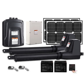 LockMaster Dual Swing Gate Opener 800KG 40W Solar Panel - SportZone.co.nz