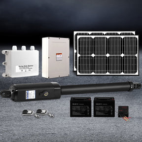LockMaster Single Swing Gate Opener 500KG 40W Solar Panel - SportZone.co.nz
