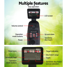 Metal Detector 180MM Deep Sensitive Water Resistant Pinpointer Treasure Hunter - SportZone.co.nz