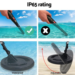 Metal Detector 180MM Deep Sensitive Waterproof Pinpointer Treasure Hunter - SportZone.co.nz