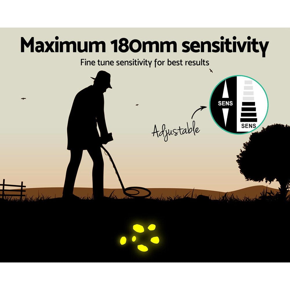 Metal Detector 180MM Deep Sensitive Waterproof Pinpointer Treasure Hunter Yellow - SportZone.co.nz