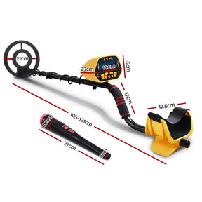 Metal Detector 180MM Deep Sensitive Waterproof Pinpointer Treasure Hunter Yellow - SportZone.co.nz