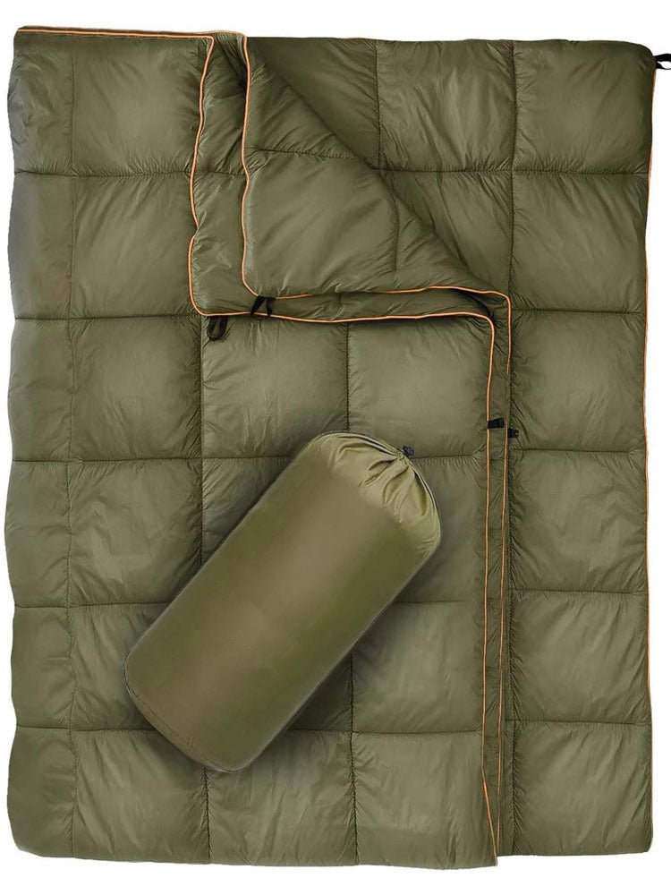Military Green Compact Lightweight Quilted Blanket - SportZone.co.nz