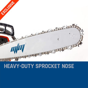 MTM Chainsaw Petrol Commercial 20 Bar E-Start Tree Pruning Chain Saw HP - SportZone.co.nz