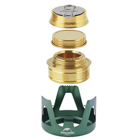 Naturhike Stainless Steel Picnic Solid Alcohol Stove: Elevate Your Camping Cuisine with Ultra - Light Precision - SportZone.co.nz