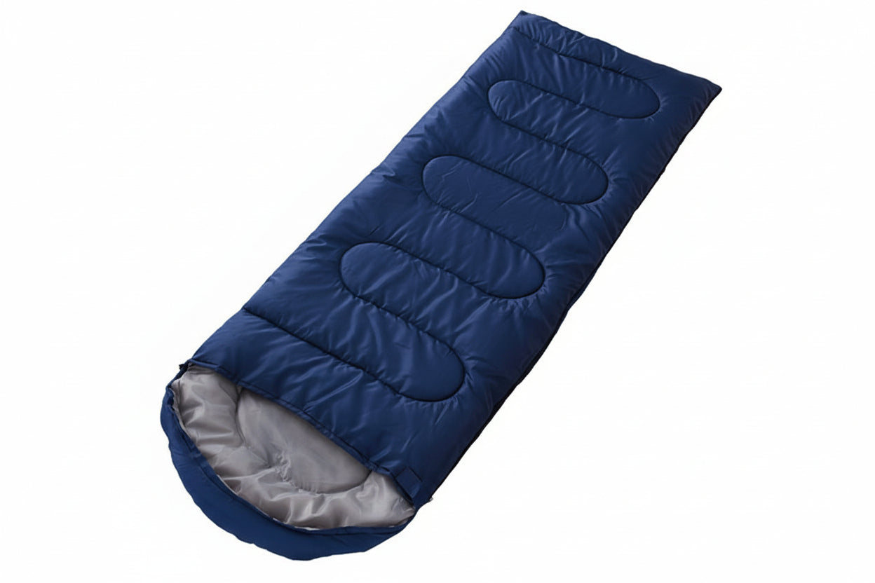 Navy - blue 0.7kg Ultra - Lightweight Compact Sleeping Bag | Portable Outdoor Camping & Travel Gear | Breathable Warm Weather Sleep System - SportZone.co.nz