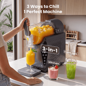 NORDA 1.3L Slushie Machine Frozen Drink Maker Slushy Ice Cream Maker No Ice Compressor Touchscreen for Home BBQ Party - SportZone.co.nz