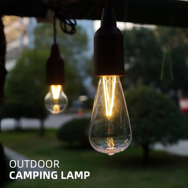 Outdoor Portable Camping Lights Retro Lighting LED Cable Lights Tent Lights Christmas Camping Atmosphere Lights Decorative Chandeliers - SportZone.co.nz